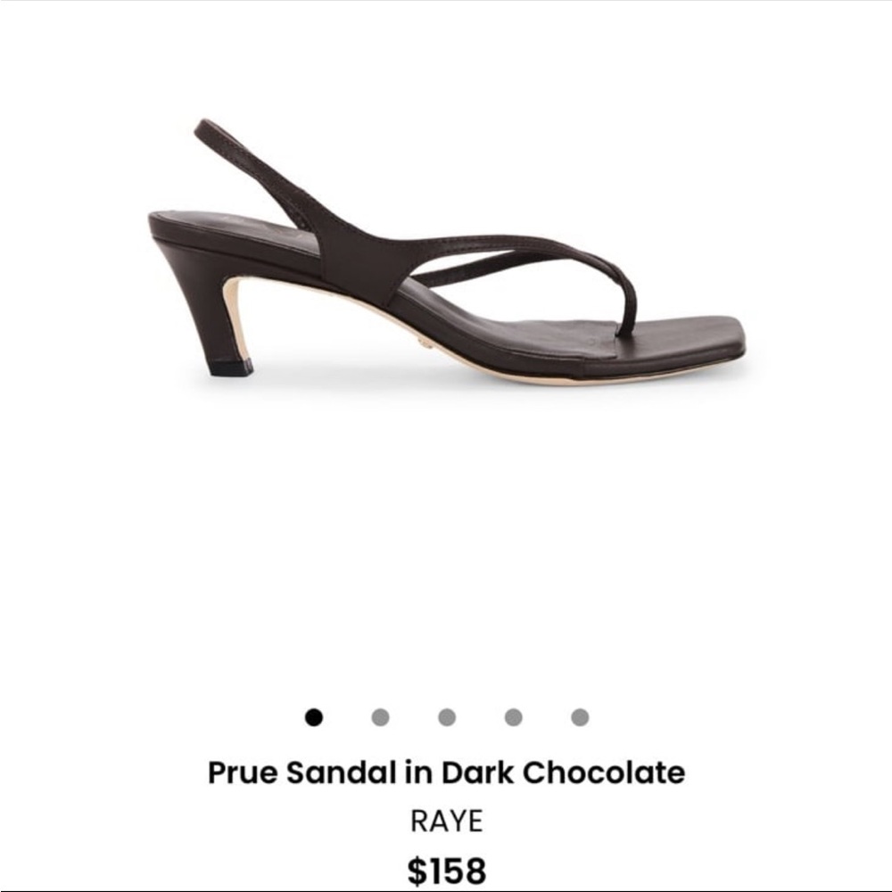 Raye chocolate heel sandal